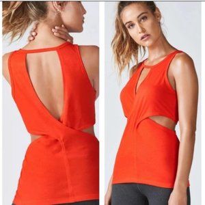Fabletics [ Orange ] Janel Open Side Tank Top